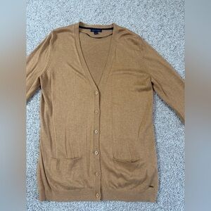 Tommy Hilfiger Camel Brown Lightweight Cardigan – Size Medium like new